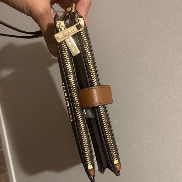 Michael Kors Dark Brown Monogram Wristlet - Picture 5 of 6